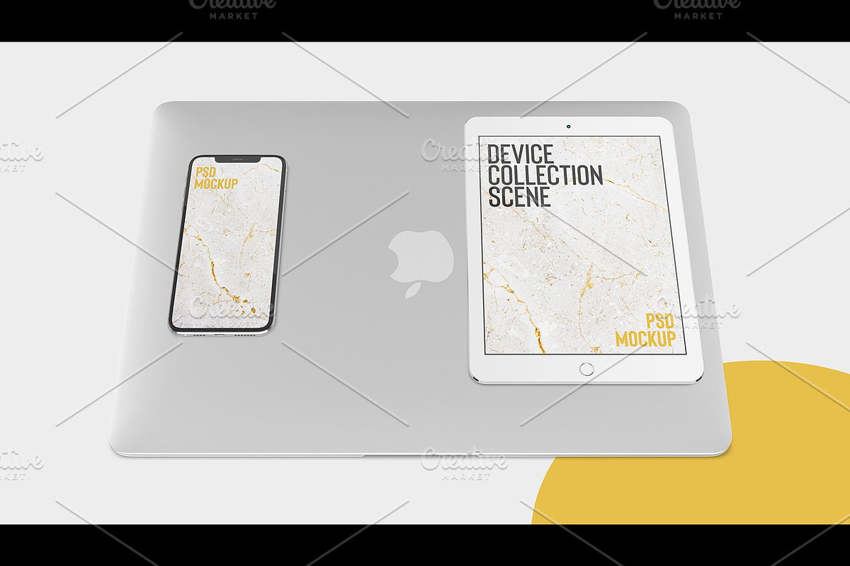 11 Device Scene PSD Mockup Col, an Object Graphic by Sinlatown (Photo 6 of 14)