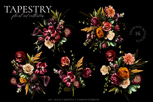 Tapestry Floral Art Collection