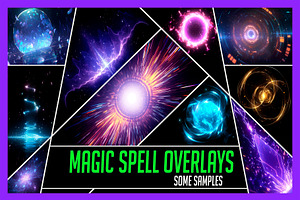 230 Magic Spell Overlay Effects