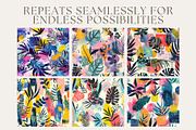 10 Tropical Geometry Revival Pattern, a Pattern Graphic by Inknfolly (Thumbnail 2 of 6)