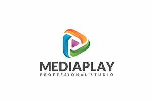 Media Play Symbol Logo Design, a Branding & Logo Template by yopie