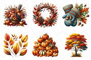 Autumn Season Clipart, an Illustration by DreamPrint404 (Thumbnail 2 of 6)