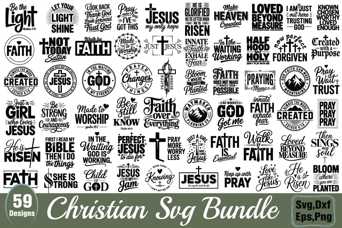 Christian SVG Bundle, an Object Graphic by DollarSmart