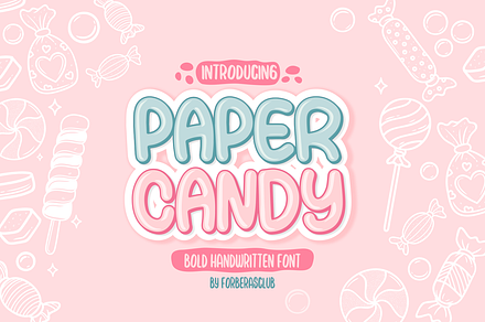 Papper Candy | Lovely Display Font, a Serif Font by Forberas Club
