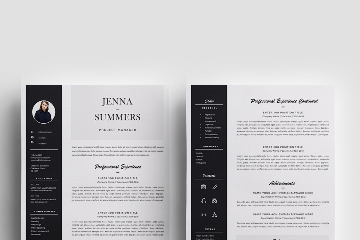 Resume Template / CV Template, a Resume Template by Resume21 (Photo 2 of 5)