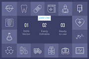 Medical-Health Line Icons V2, an Outline Icon by Jumbo Icons (Thumbnail 2 of 5)