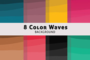 Color Wave Background, a Texture Graphic by audeemirza (Thumbnail 1 of 5)