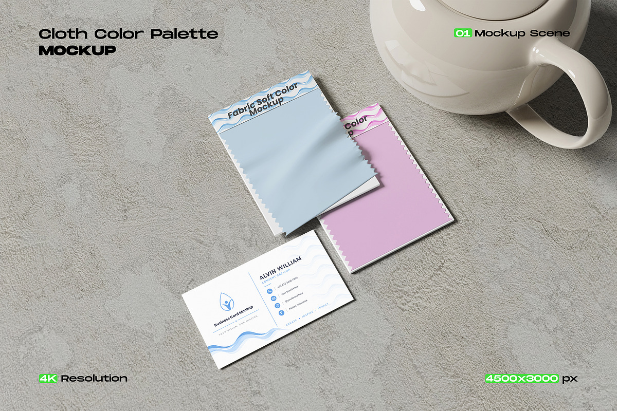 Cloth Color Palette Mockup, an Advertising Mockup by My Code Std (Photo 1 of 3)