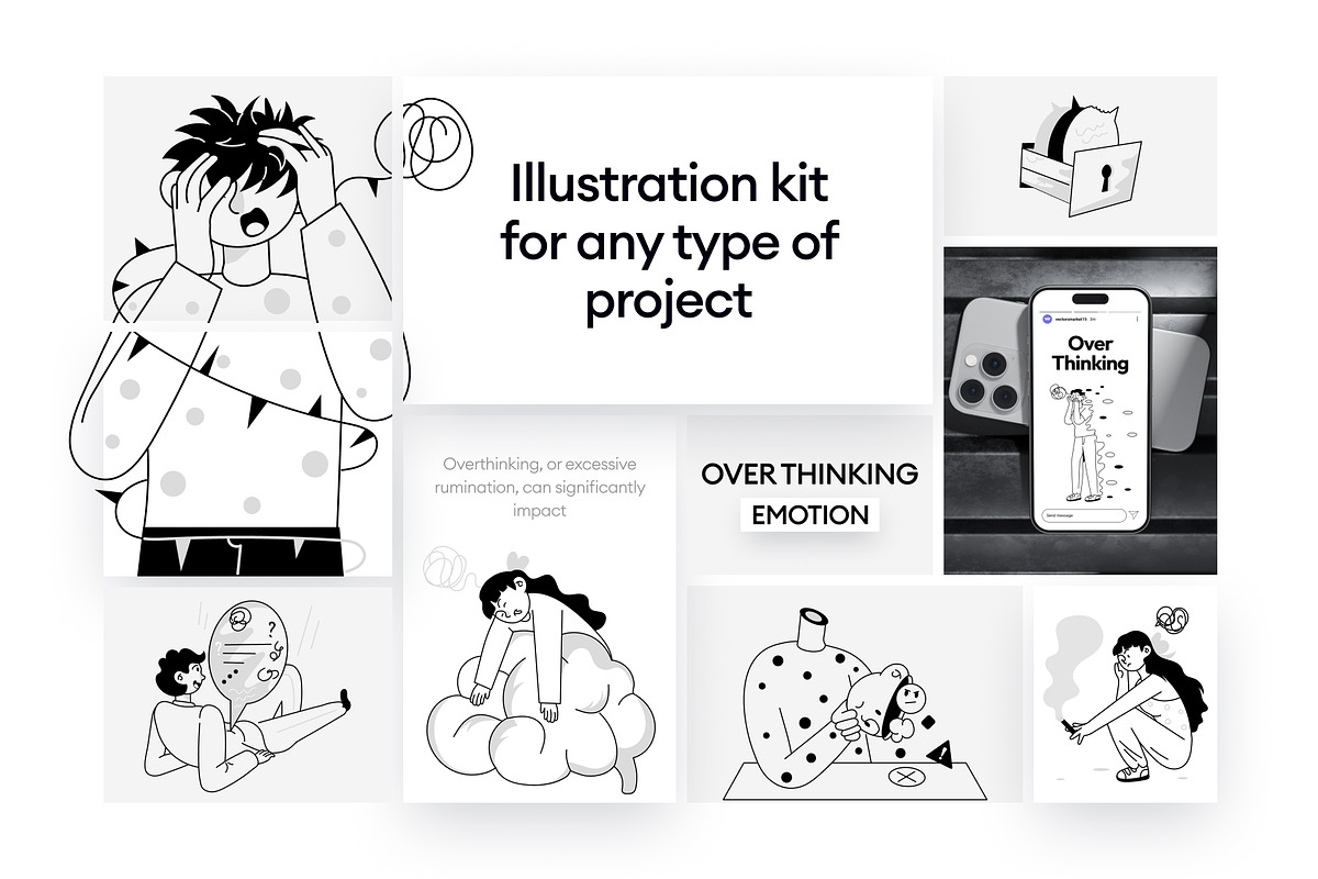 Animated Overthinking Illustrations, a Person Illustration by Vectors Market (Photo 4 of 7)