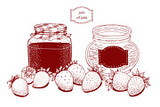 Strawberry Vector Collection, a Food Illustration by Lubov Illustrations Shop (Thumbnail 5 of 7)