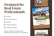 Warm Real Estate Instagram Template, a Social Media Template by Everyday Perfection (Thumbnail 3 of 11)