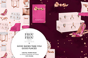 Pink Rose Gold Travel Paper Pack, a Background Graphic by Frou Fou Craft (Thumbnail 3 of 7)