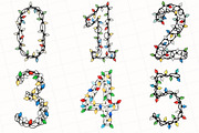 Christmas Lights Alphabet Clipart, an Illustration by OK Design (Thumbnail 5 of 5)