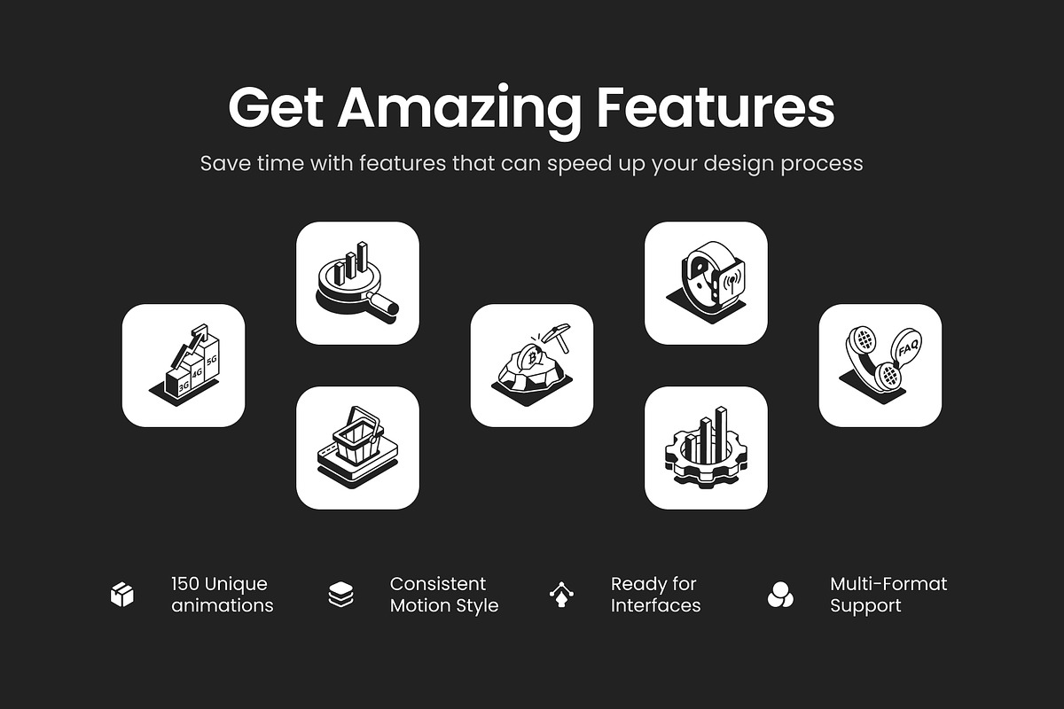 Animated Business Growth Icons, an Outline Icon by Prosymbols (Photo 2 of 5)