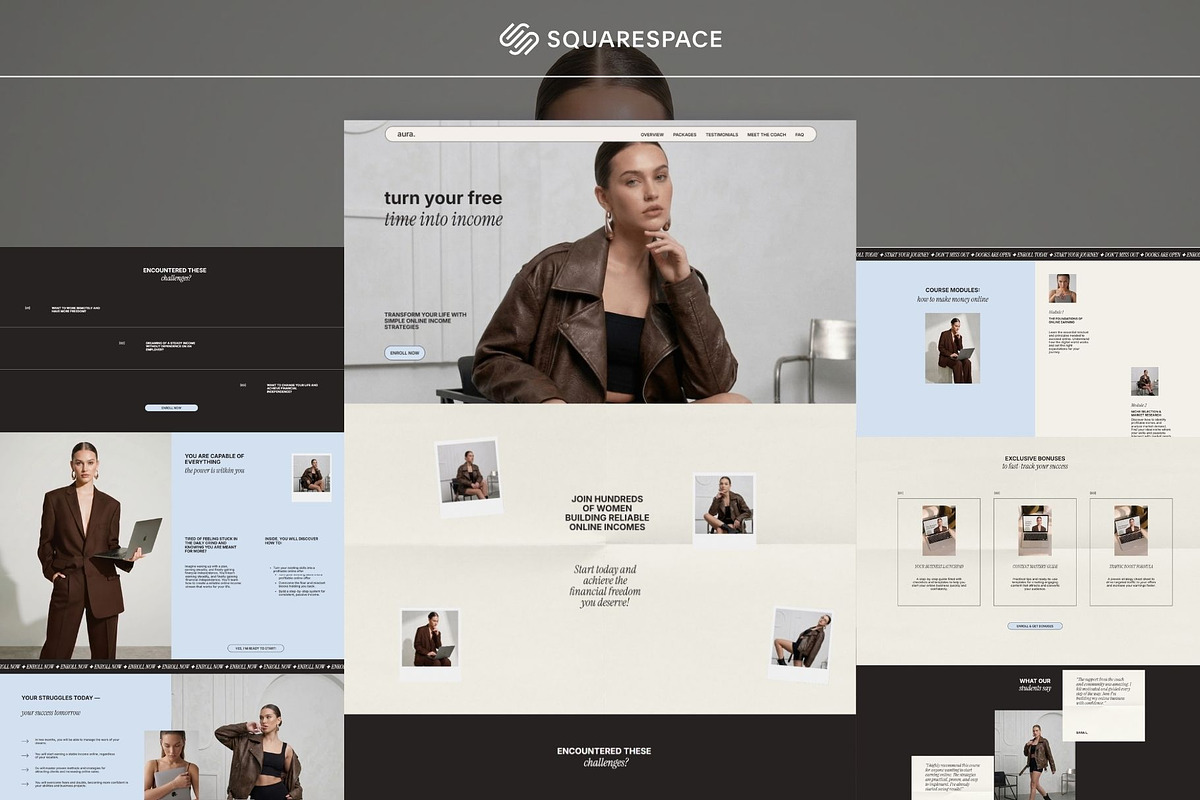 Squarespace Sales Page Template, a Squarespace Template by OliaMuseDesign (Photo 1 of 8)