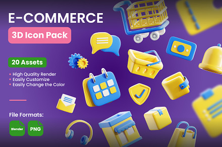 E-Commerce 3D Icons