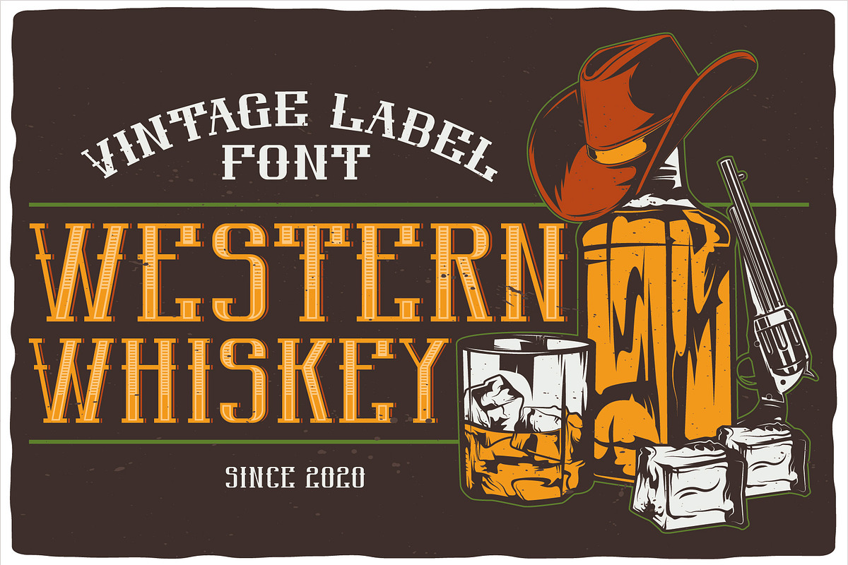 Western Whiskey, a Script Font by VozzyStock (Photo 4 of 9)