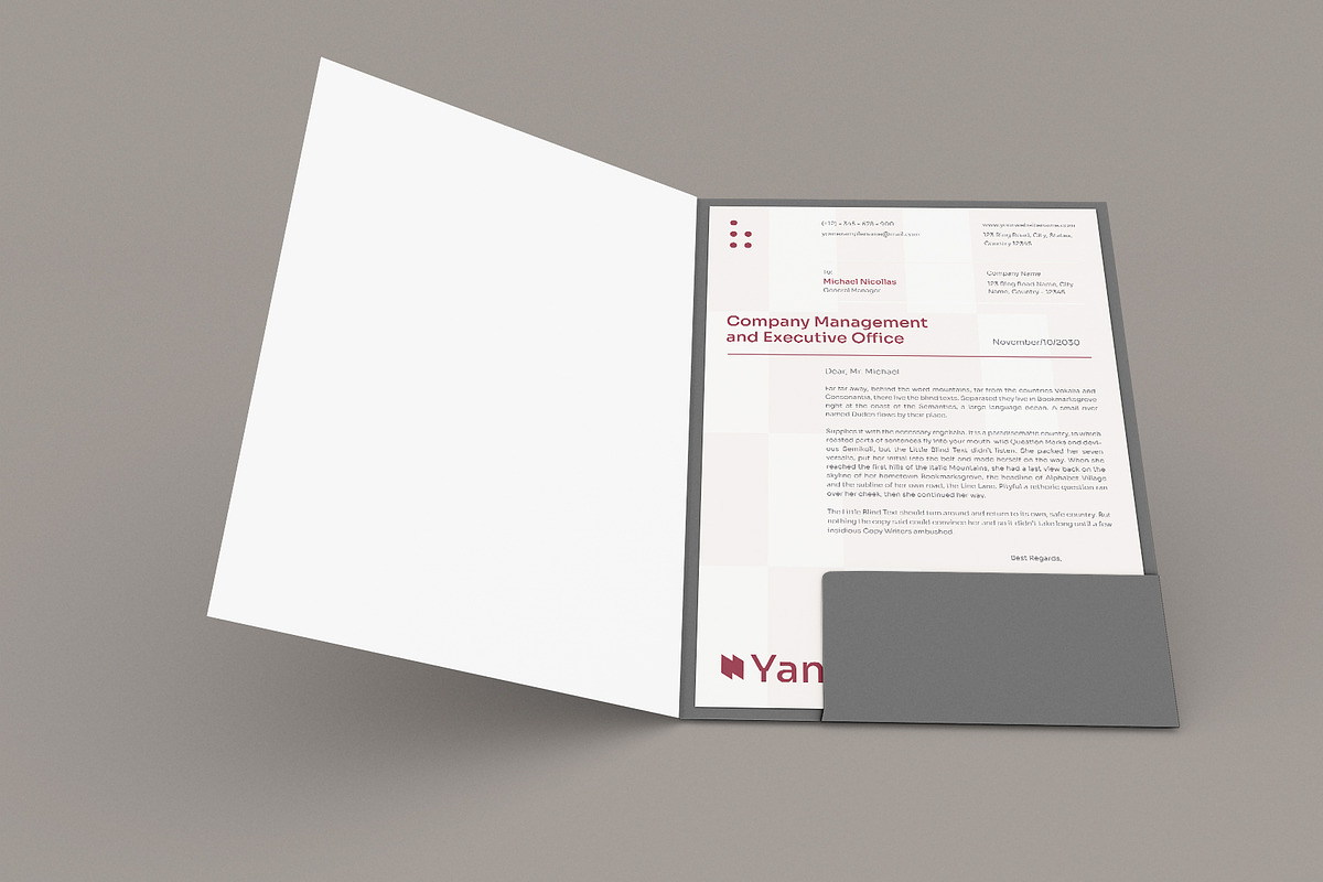 Simple Modern Letterhead, a Stationery Template by Neermana (Photo 2 of 4)