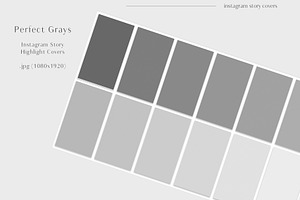 Perfect Grays Story Highlight Covers