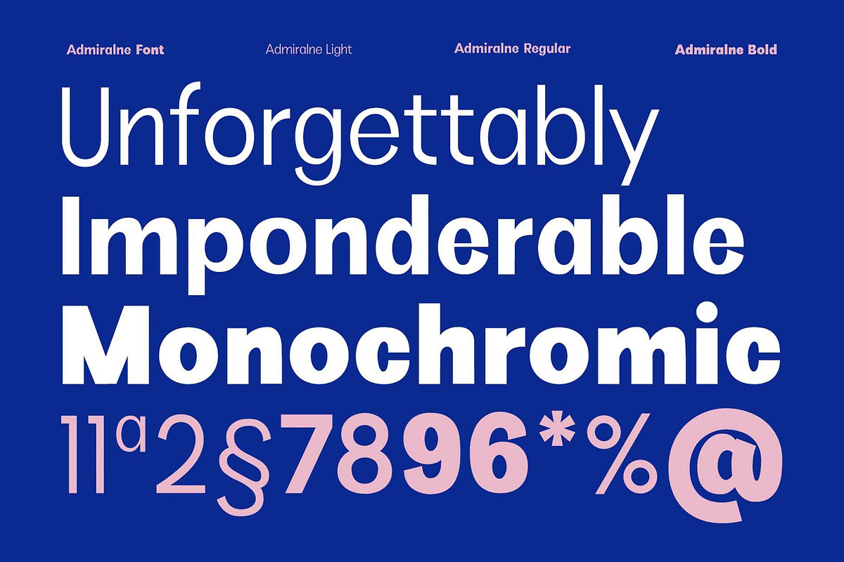 Admiralne Sans Family Font, a Sans Serif Font by Rasiorise Studio (Photo 2 of 15)