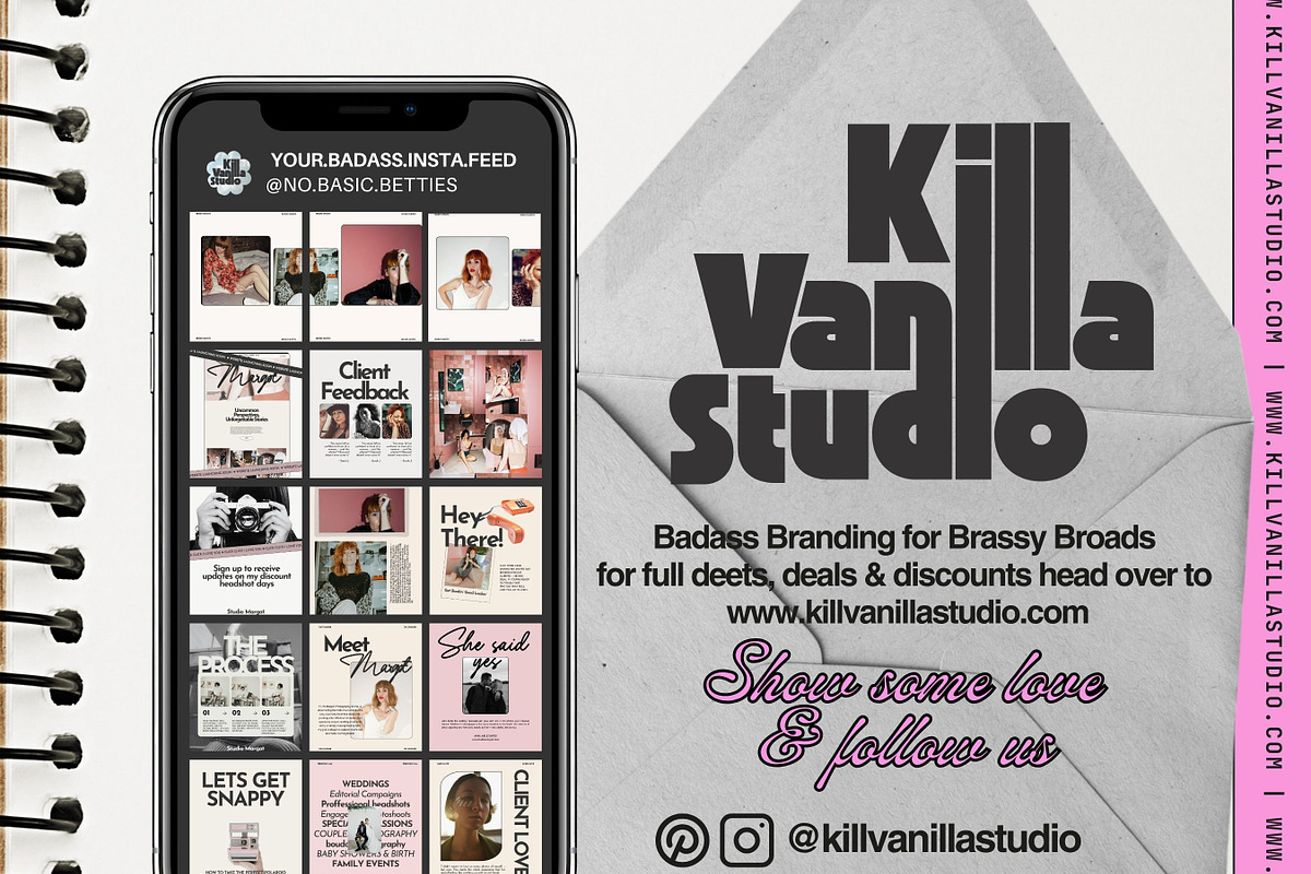 Instagram template for creatives, a Templates & Theme by Kill Vanilla Studio (Photo 10 of 10)
