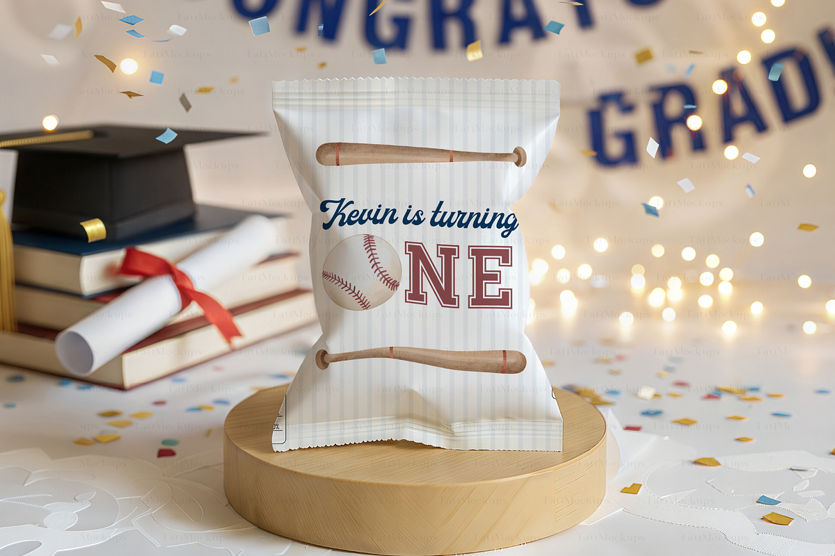 Graduation Snacks Chips Bag Mockup, a Product Mockup by TatiMockup (Photo 3 of 4)