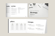 Beige Social Media Strategy Template, a Presentation Template by InkBlue Templates (Thumbnail 3 of 4)