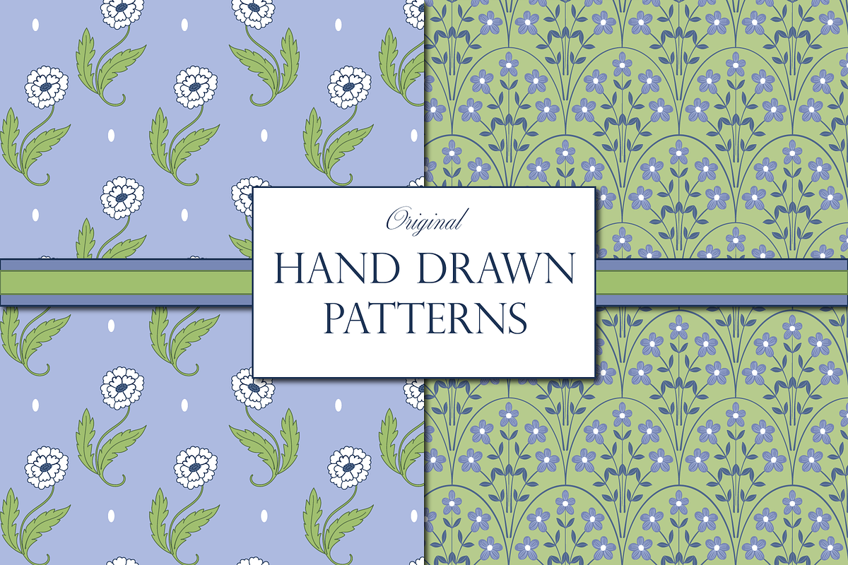Blue and Green Boho Indian Patterns, a Pattern Graphic by RachelStudio (Photo 5 of 10)