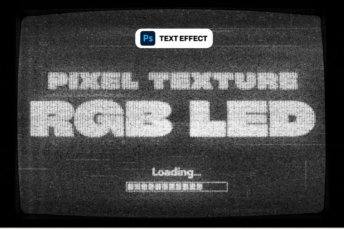 TV Display Screen Text Effect, a Layer Style Add-On by PopotLane (Photo 1 of 7)