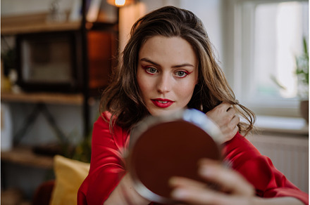 Young woman in elegant dress, a Beauty & Fashion Photo by HalfPoint