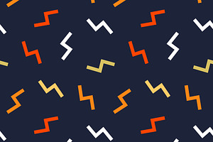 seamless pattern 80s. Vector.