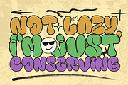 Tlooper Gump - Bubble Graffiti Style, a Sans Serif Font by RagamKata (Thumbnail 10 of 12)