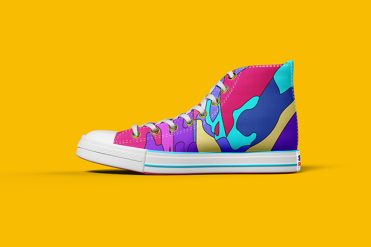Sneakers Shoes Mockup - 9 views, a Packaging Mockup by Illusiongraphic (Photo 3 of 28)