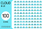 Cloud and User Interface Icons Set, an Icon by Designfour (Thumbnail 1 of 6)