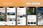 TrailSide - Camping & Hiking Mobile, an App Template by trabaskriya (Thumbnail 1 of 5)