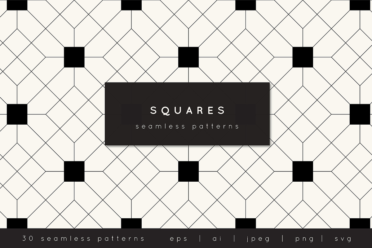 Squares. Seamless Patterns, a Pattern Graphic by Curly_Pat (Photo 1 of 8)