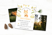 FOX watercolor clipart. Woodland, an Animal Illustration by OlliArtDesign (Thumbnail 3 of 6)