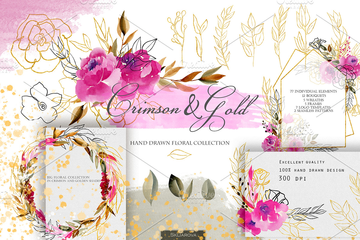 Crimson and Gold collection, an Illustration by Skliarova (Photo 1 of 14)