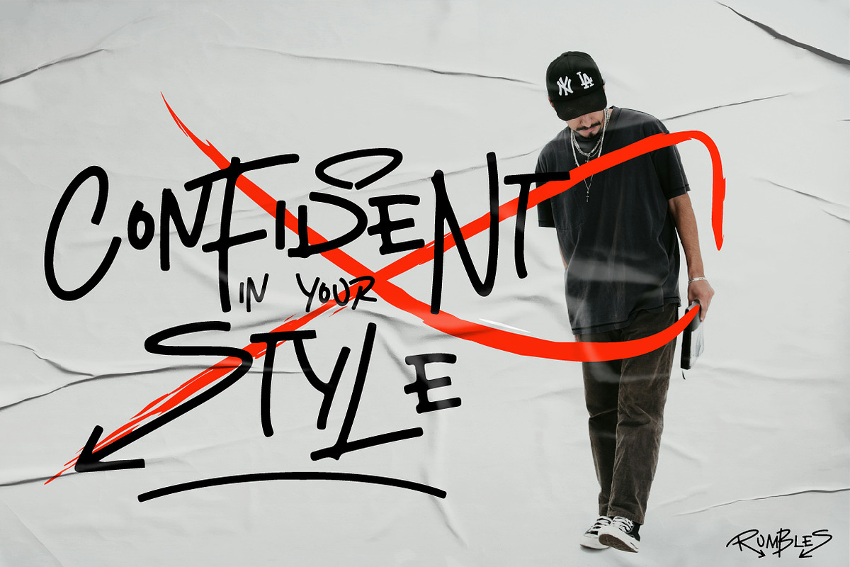 Rumbles - Graffiti Type, a Handwritten Font by NuType (Photo 6 of 10)
