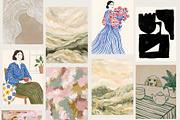 CONTEMPORARY ART PRINTS - 200 Bundle, a Background Graphic by Tomasz Ganclerz (Thumbnail 3 of 14)