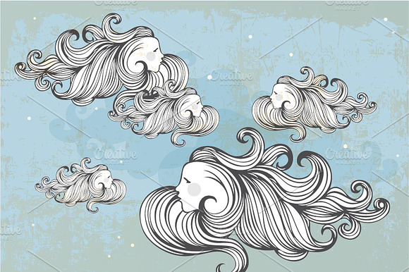 hand drawn clouds preview 2