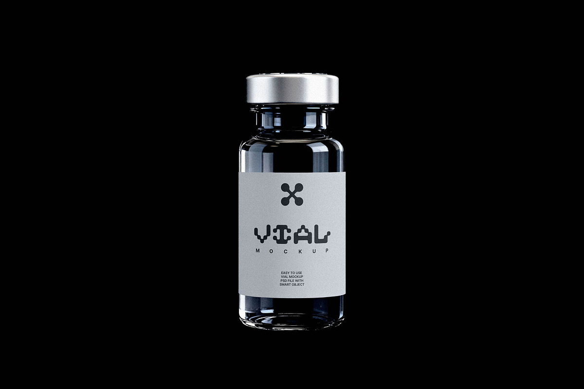 Glass Vial Mockup, a Product Mockup by Design Squad (Photo 1 of 3)