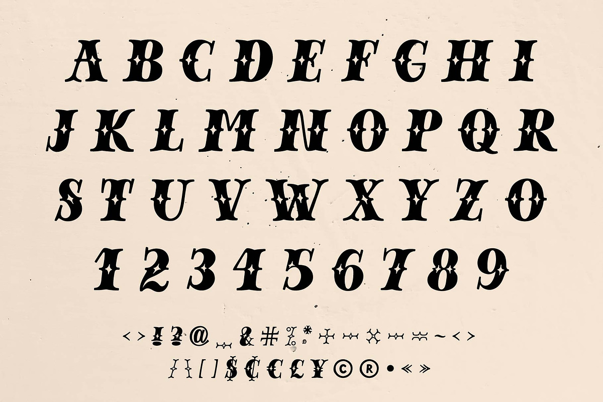 Magic Dust - vintage display font, a Blackletter Font by doffdog (Photo 2 of 8)