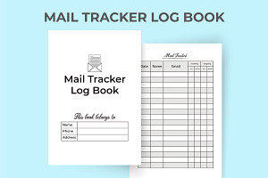 Mail Checklist Log Book KDP Interior