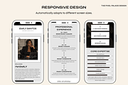 Resume Website Template Simplistic, a Landing Page Template by The Pixel Palace (Thumbnail 3 of 6)