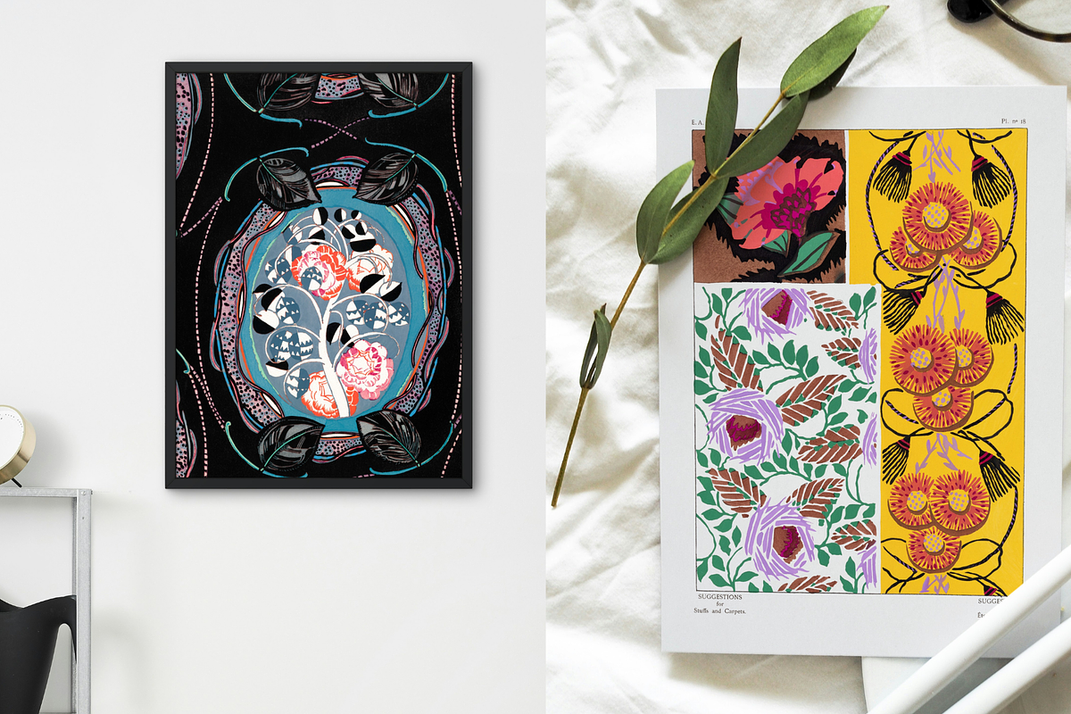 Art Nouveau Motifs & Patterns, a Pattern Graphic by Saint aury Studio (Photo 4 of 14)