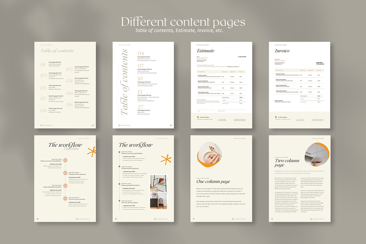Proposal & Questionnaire for CANVA, a Brochure Template by Imagination Area (Photo 17 of 18)