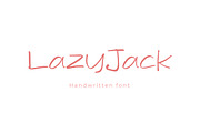 LazyJack Handwriting Font, a Handwritten Font by NTC Graphic (Thumbnail 1 of 9)