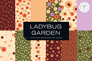 Ladybugs and Flowers Pattern Set, a Pattern Graphic by Rxmi Studio (Thumbnail 1 of 10)