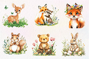 Forest Spring Woodland Animals, an Illustration by CreationArt (Thumbnail 5 of 5)